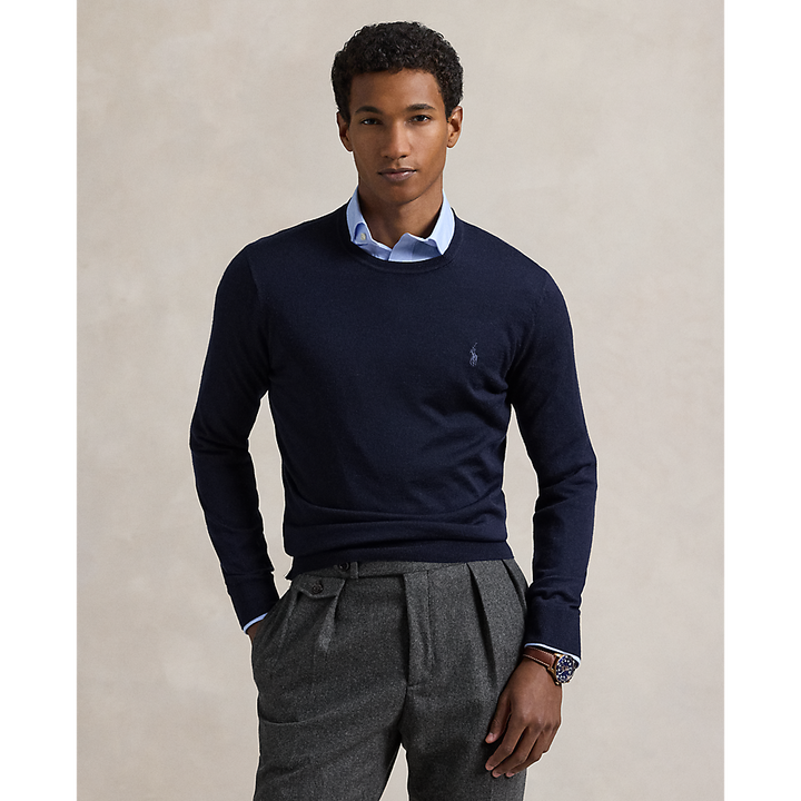 PRL Slim Fit Washable Wool Crewneck Jumper /Pulover 710946143001