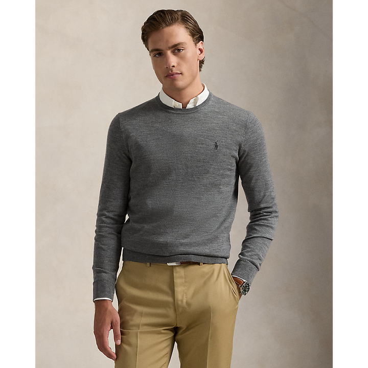 PRLSlim Fit Washable Wool Crewneck Jumper /Pulover 710946143002