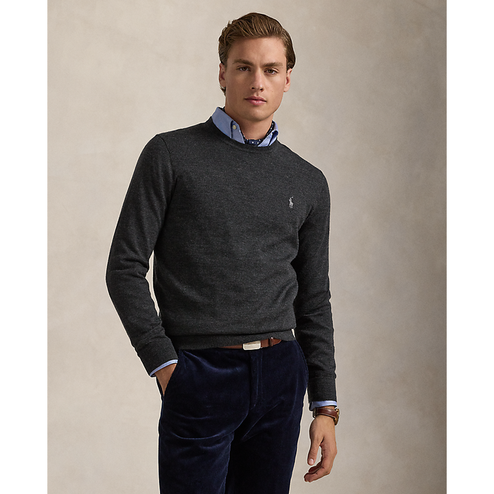 PRL Slim Fit Washable Wool Crewneck Jumper /Pulover 710946143003