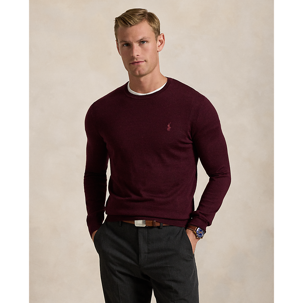PRLSlim Fit Washable Wool Crewneck Jumper /Pulover 710946143005