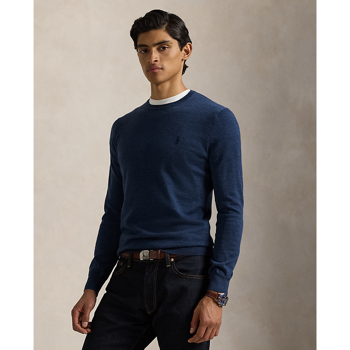 PRL Slim Fit Washable Wool Crewneck Jumper /Pulover 710946143006