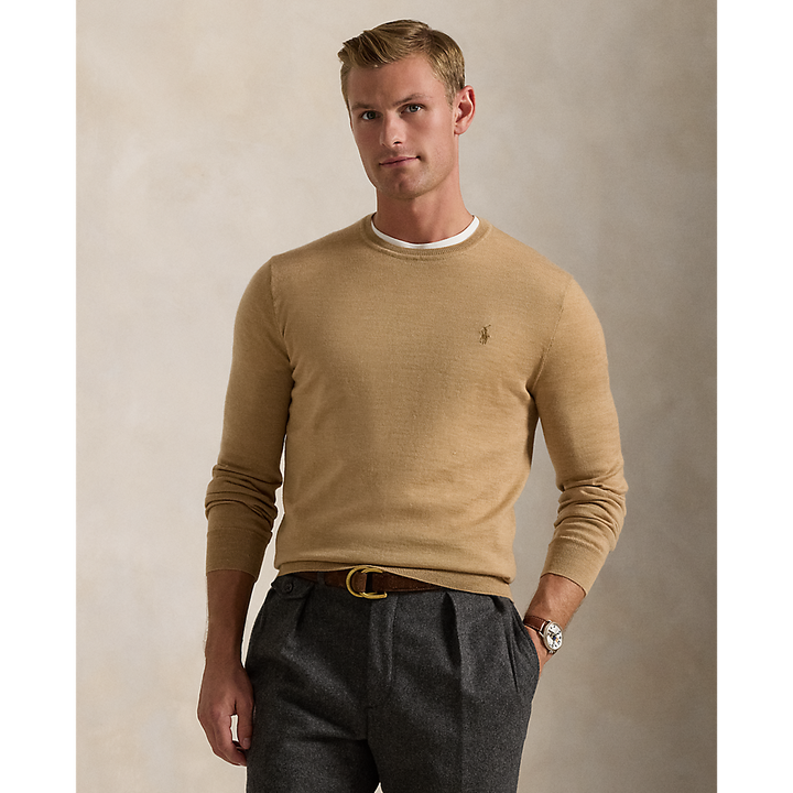PRL Slim Fit Washable Wool Crewneck Jumper /Pulover 710946143009
