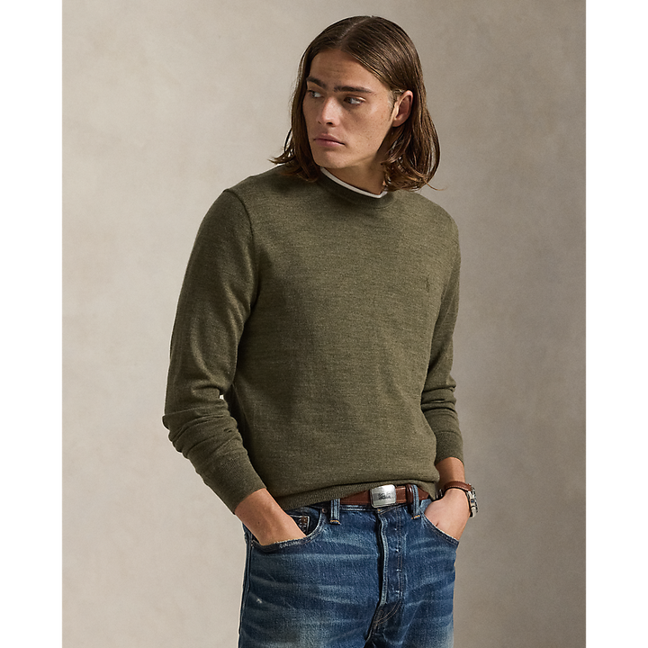PRL Slim Fit Washable Wool Crewneck Jumper /Pulover 710946143010