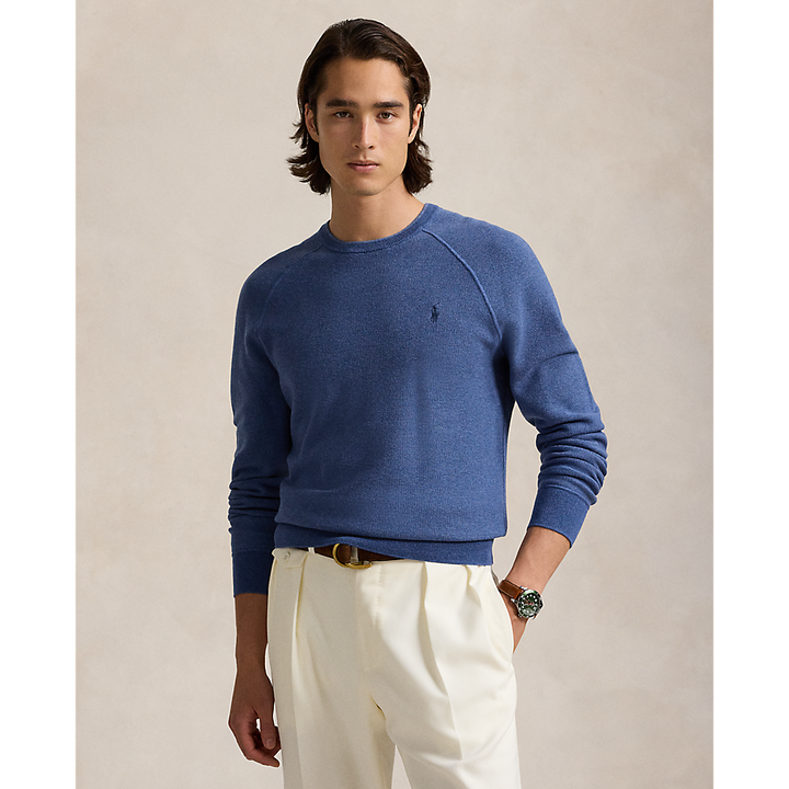 PRL Textured Cotton Crewneck Jumper/Pulover 710948737004