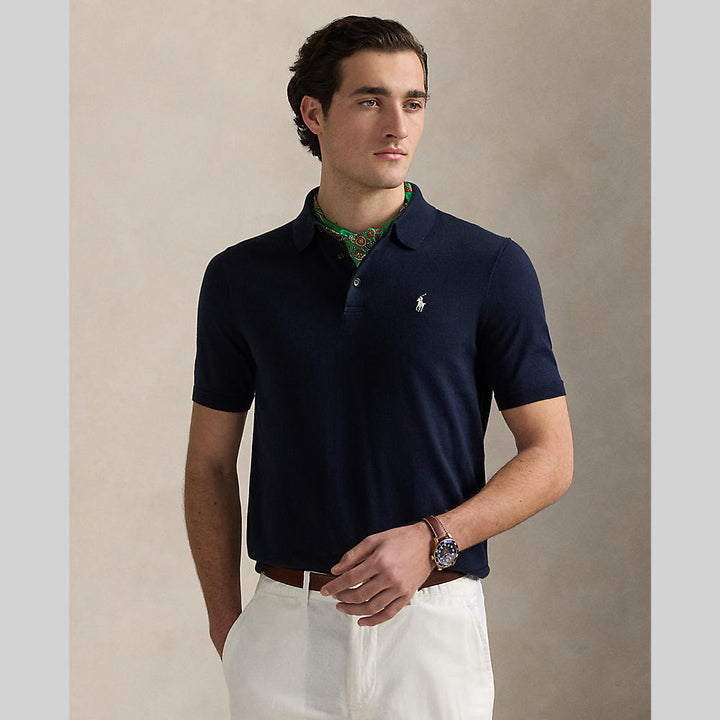 PRL Cotton Polo-Collar Sweater/ Pulover 710950158001