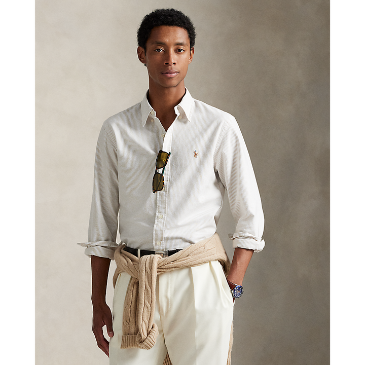 PRL Slim Fit Striped Oxford Shirt/Košulja 710953710004