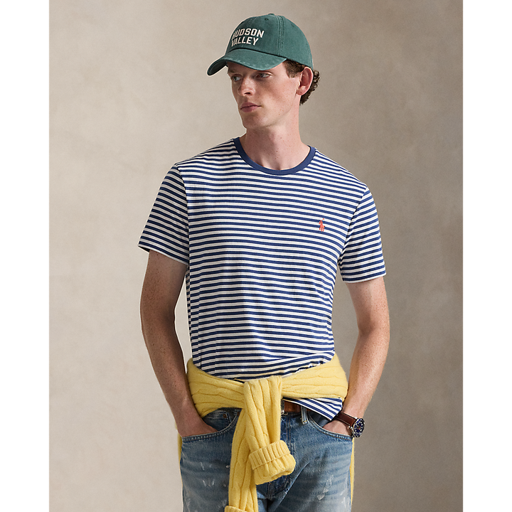 PRL Custom Slim Fit Striped Jersey T-Shirt/ Majica 710956828005