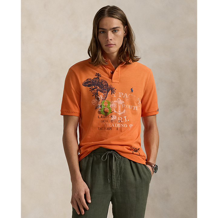 PRL Classic Fit Mesh Graphic Polo Shirt/Polo majica 710958250001