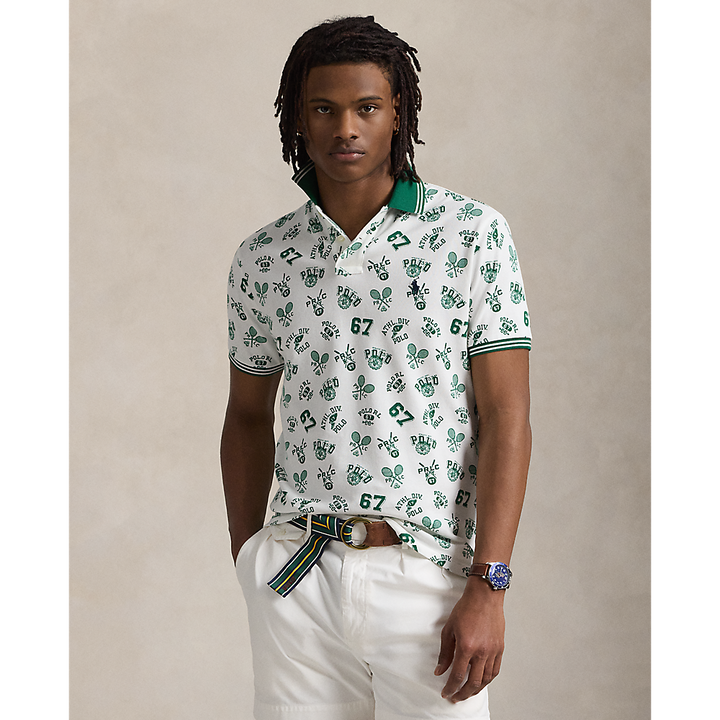 PRL Custom slim Fit Print Mesh Polo Shirt/Polo Majica 710963484001