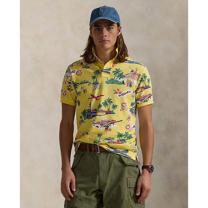 PRL Custom Slim Polo Bear Mesh Polo Shirt/Polo Majica 710963485001