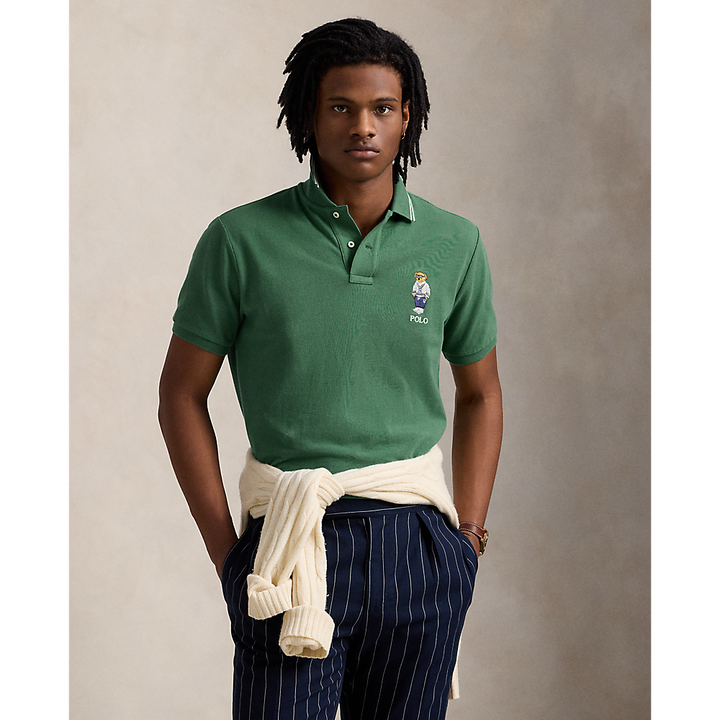 PRL Custom Slim Polo Bear Mesh Polo Shirt/Polo majica 710963817001