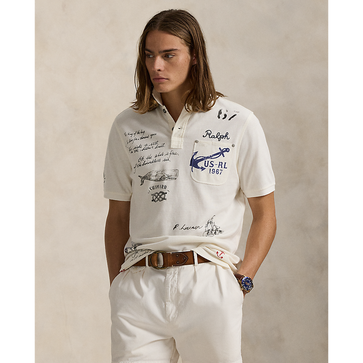 PRL Classic Fit Mesh Graphic Polo Shirt/Polo Majica 710965004001