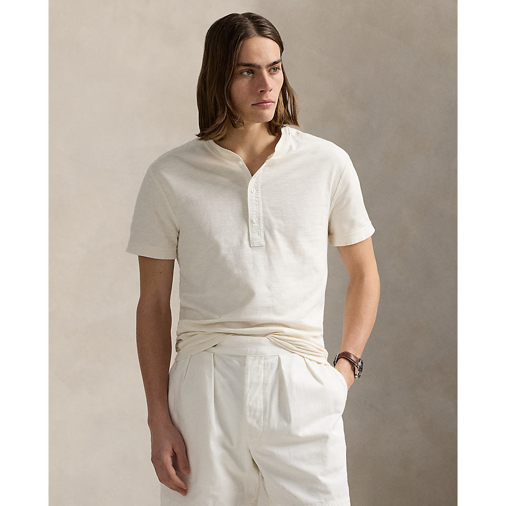 PRL Terry Short Sleeve Henley Shirt/Majica 710965011001