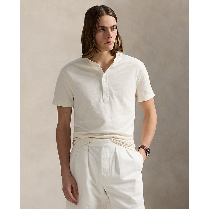 PRL Terry Short Sleeve Henley Shirt/Majica 710965011001