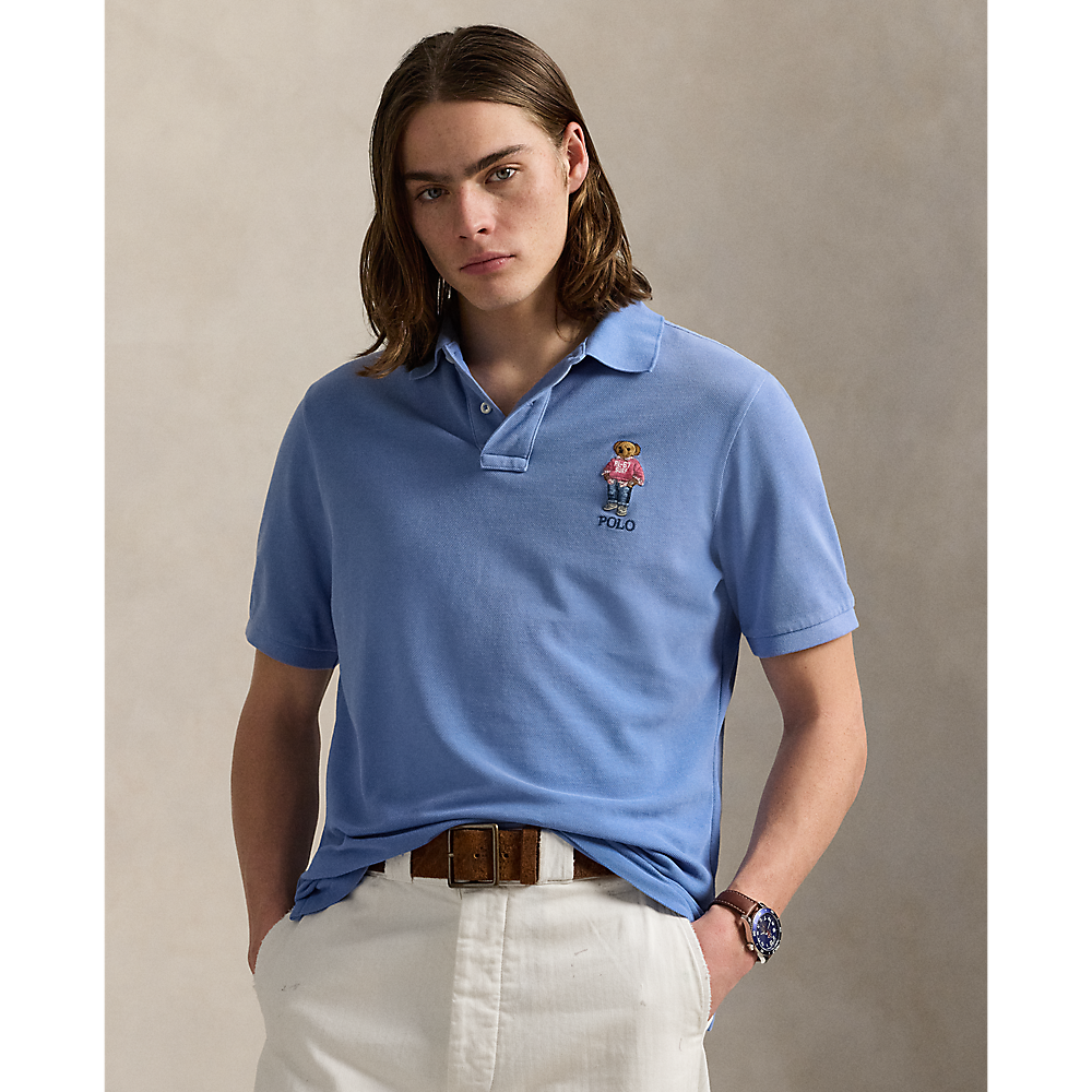 PRL Custom Slim Polo Bear Mesh Polo Shirt/Polo Majica 710969629001