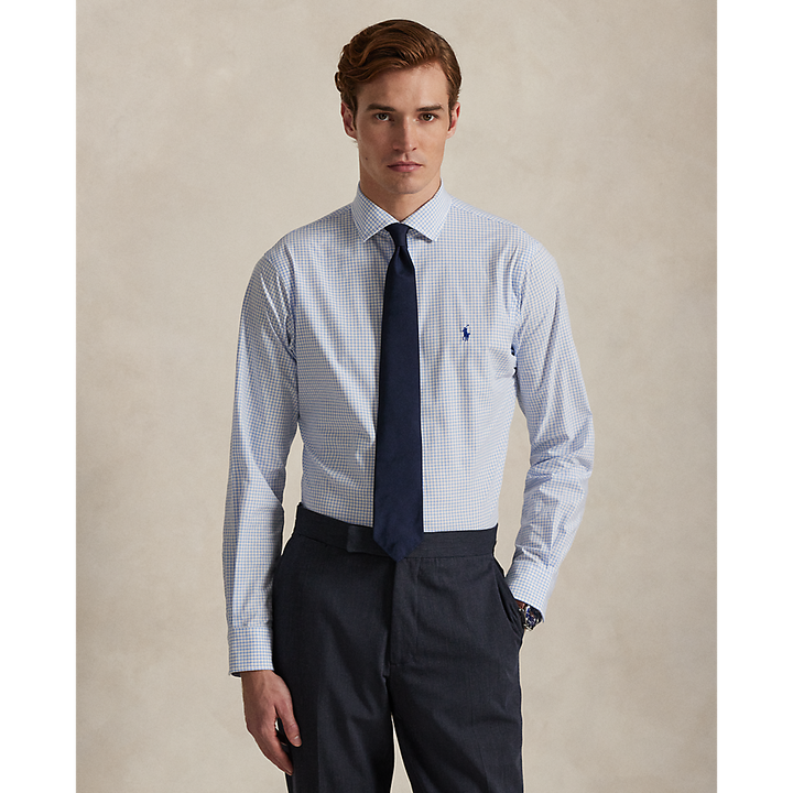 PRL Custom Fit Plaid Stretch Poplin Shirt/Košulja 710974534010