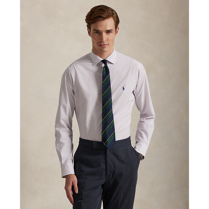 PRL Custom Fit Plaid Stretch Poplin Shirt/Košulja 710974534014