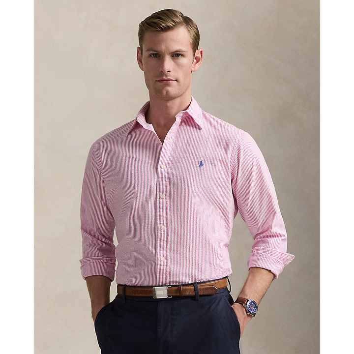 PRL Custom Fit Striped Seersucker Shirt/Košulja 710974792001