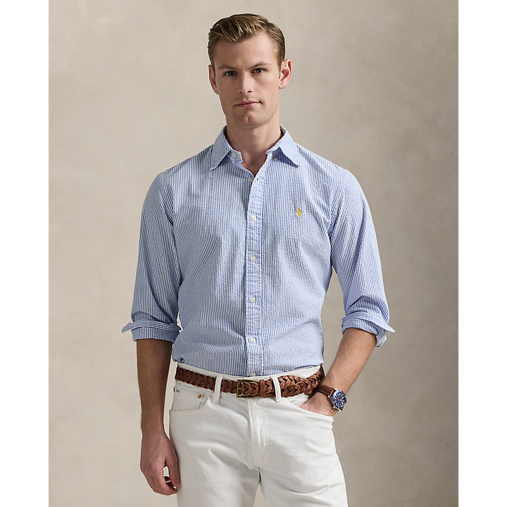 PRL Custom Fit Striped Seersucker Shirt/Košulja 710974792002