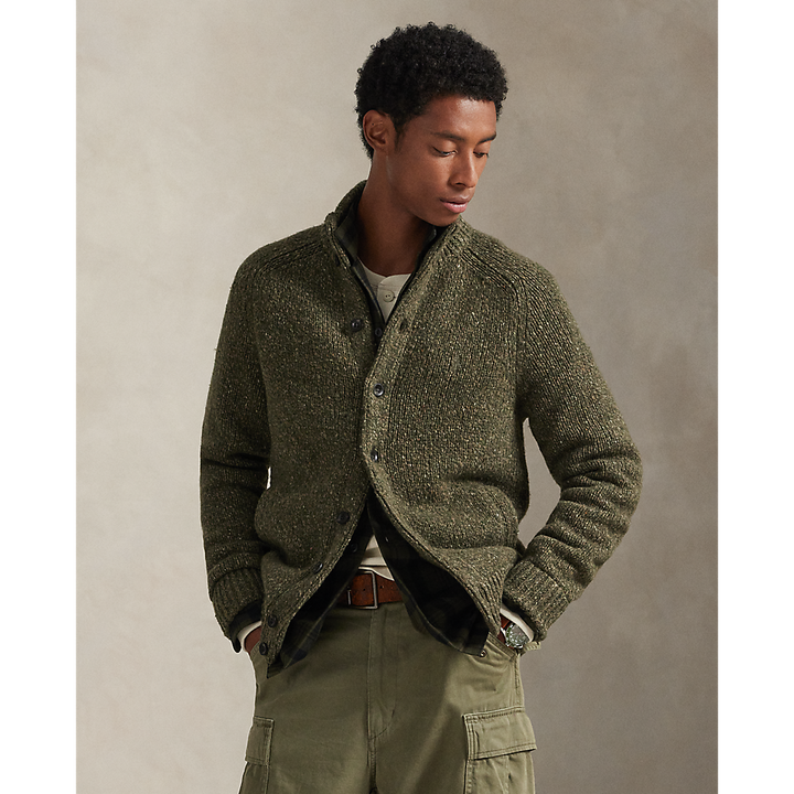 PRL Wool-Blend Mockneck Cardigan/Pulover 710979109001