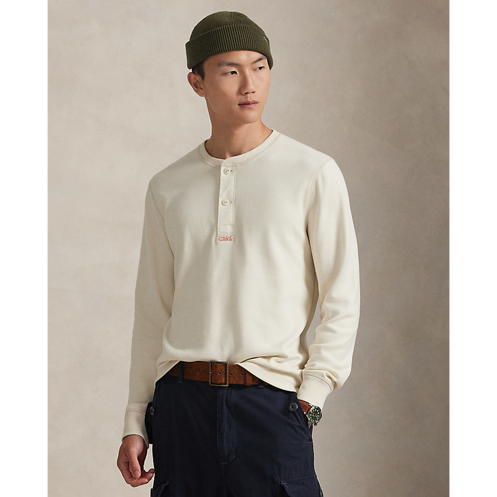 PRL Cotton Moleskin Henley Shirt/Pulover 710981784001