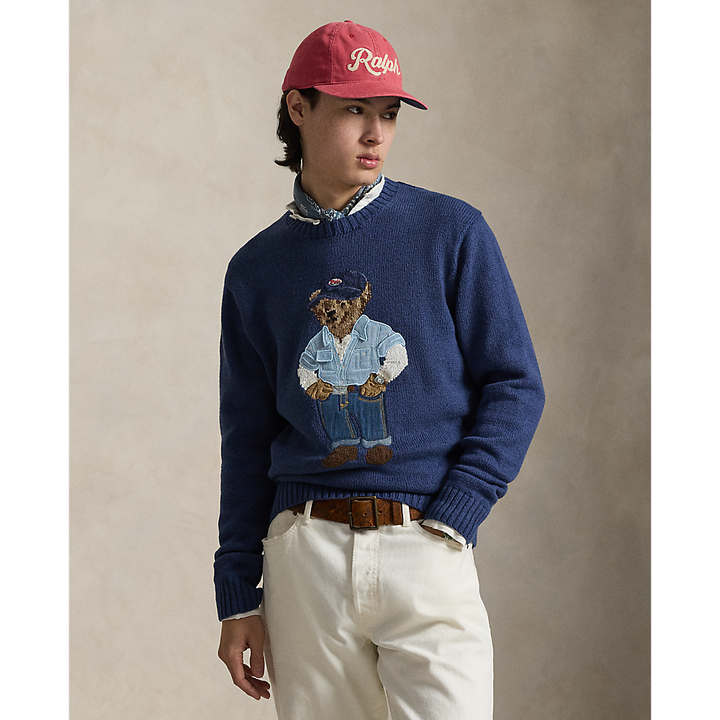 PRL Polo Bear Linen-Cotton Jumper/Pulover 710A13002001