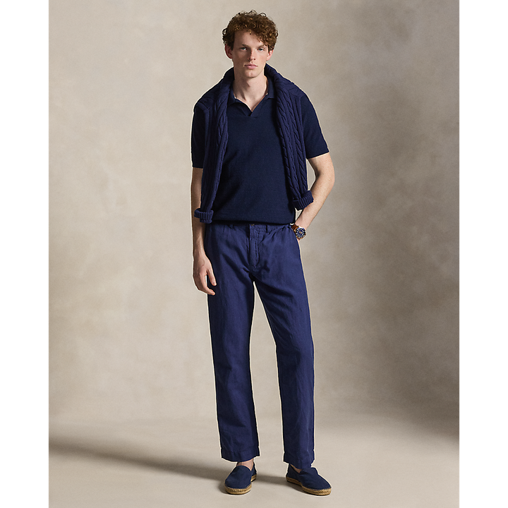 PRL Bedford Classic Fit Linen-Cotton Trouser/Hlače 710A13235002