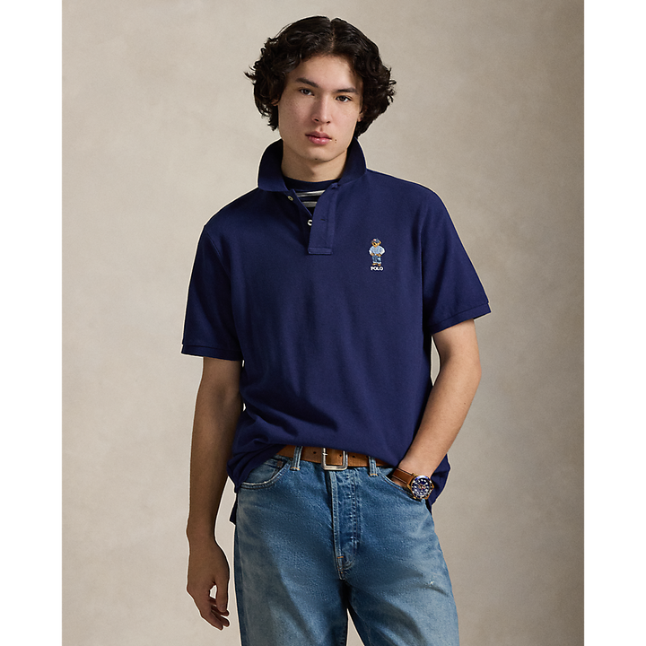 PRL Classic Fit Polo Bear Mesh Polo Shirt/Polo majica 710B14620001