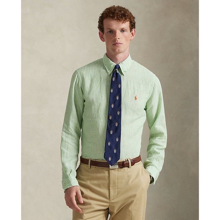 PRL Custom Fit Striped Linen Shirt/Košulja 710B15594007