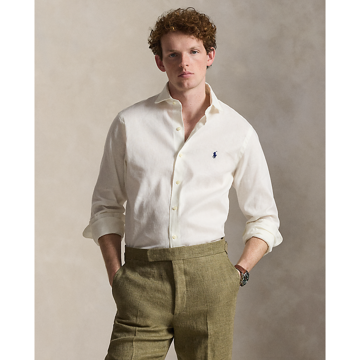 PRL Custom Fit Linen-Blend Shirt/Košulja 710B15596002