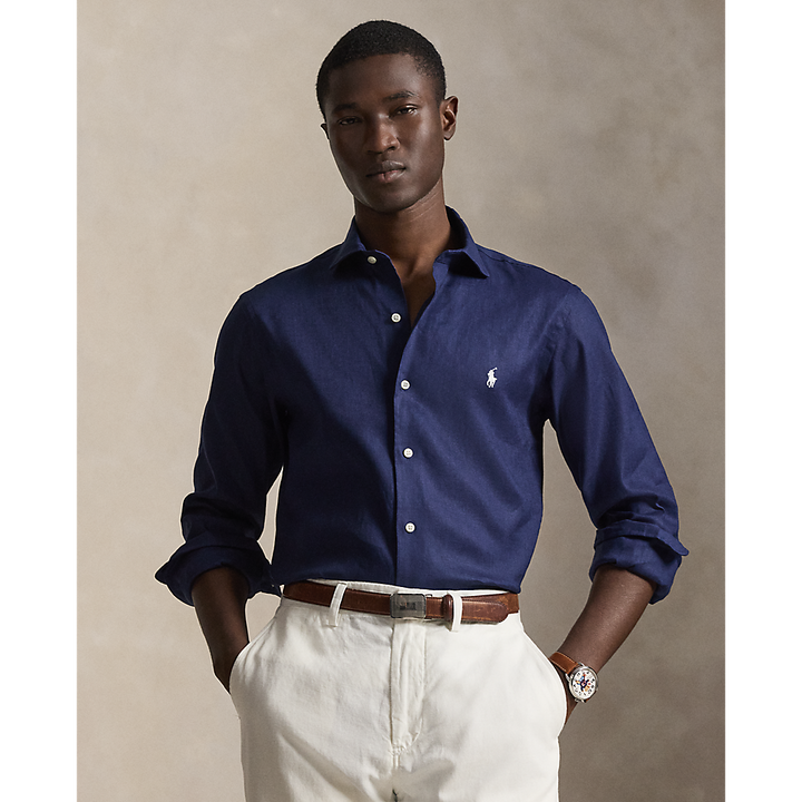 PRL Custom Fit Linen-Blend Shirt/Košulja 710B15596003