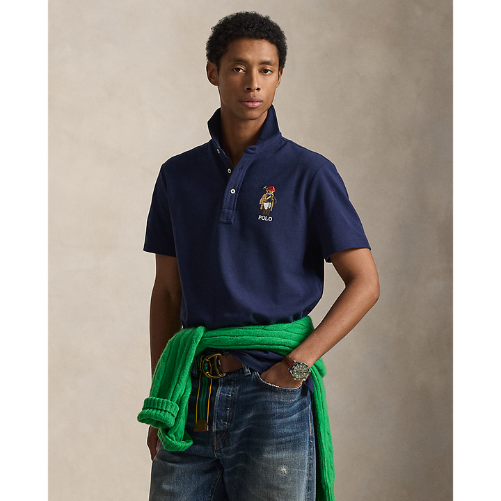 PRL Custom Slim Fit Polo Bear Mesh Polo/Polo majica 710B16616001