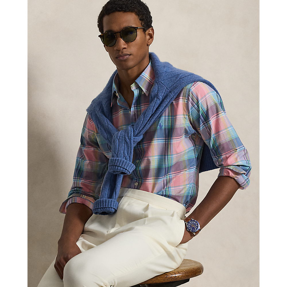 PRL Custom Fit Plaid Poplin Shirt/Košulja 710P06020006