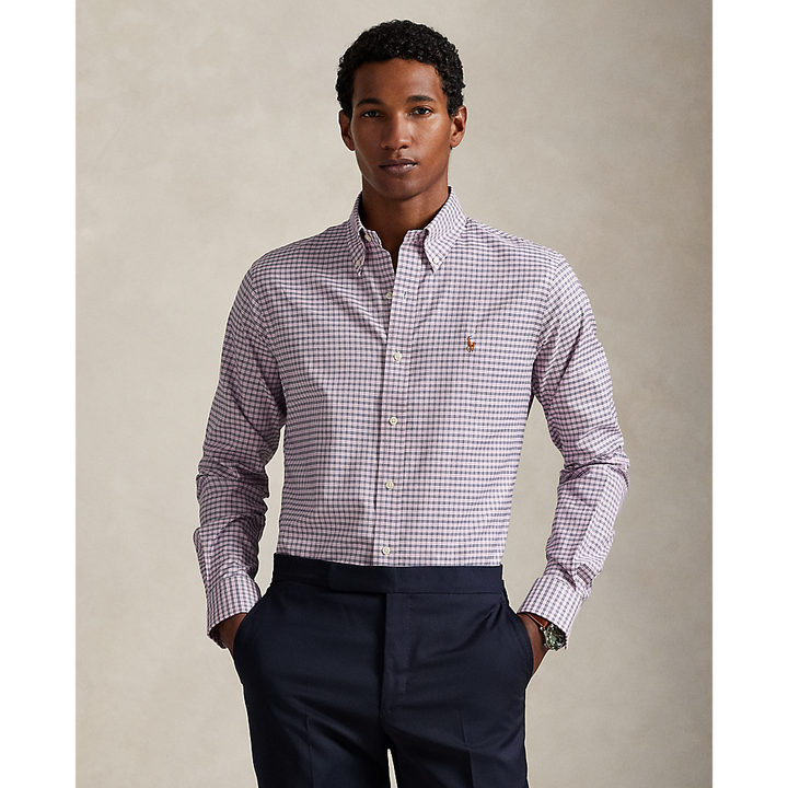 PRL  Custom Fit Gingham Pinpoint Oxford Shirt/ Košulja 712969014005