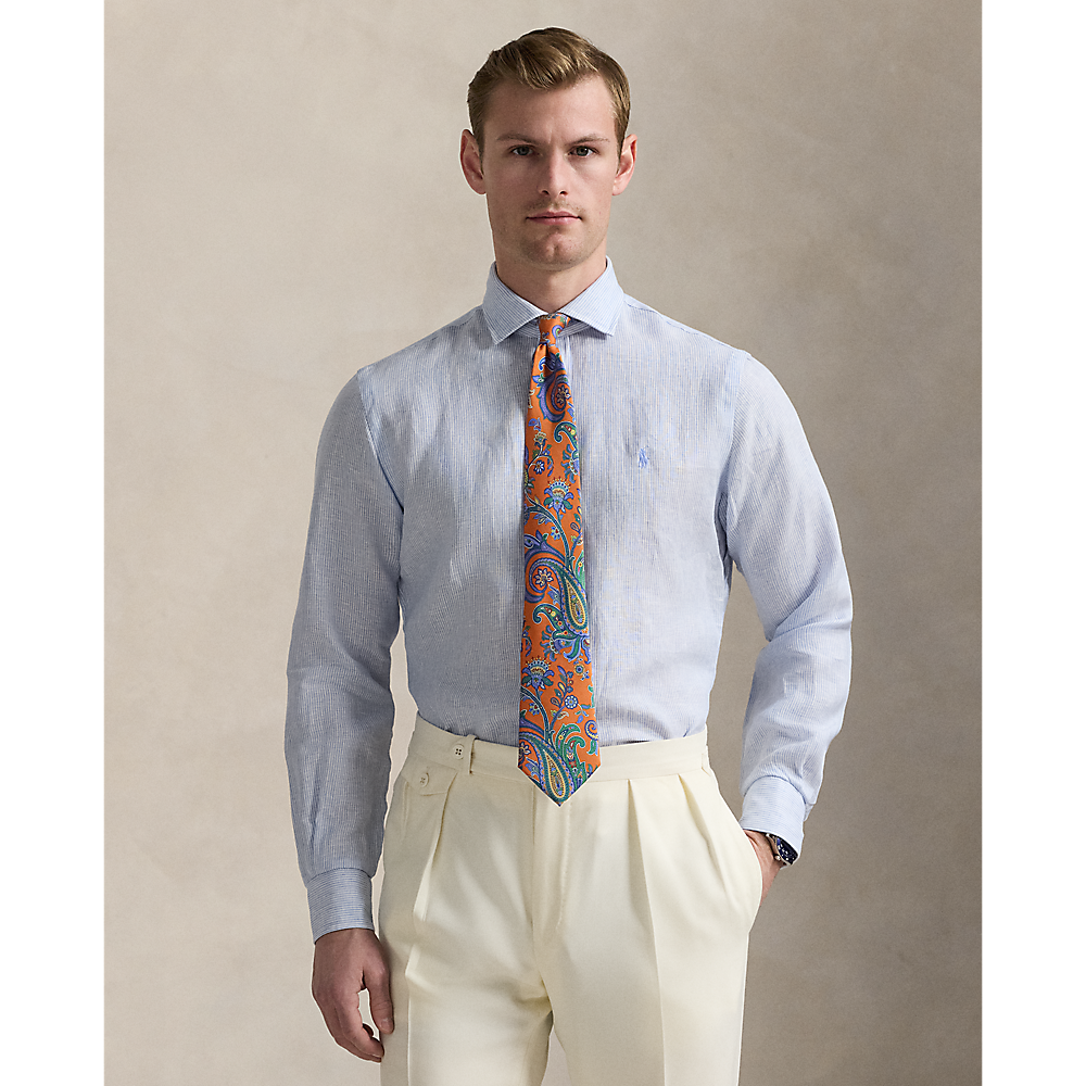 PRL Custom Fit Striped Linen Shirt/Košulja 712969016001