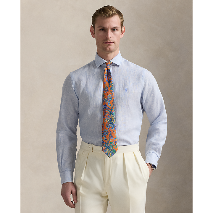PRL Custom Fit Striped Linen Shirt/Košulja 712969016001