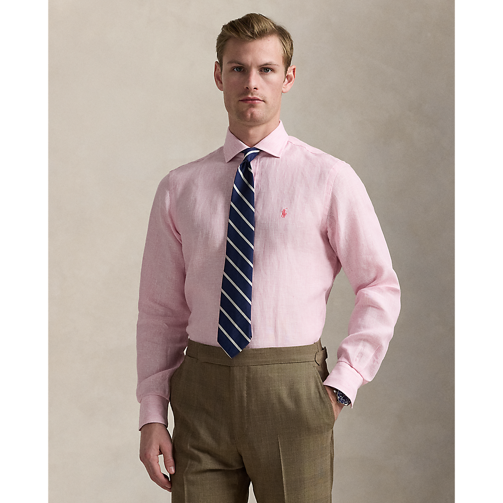PRL Custom Fit Striped Linen Shirt/Košulja 712969016002
