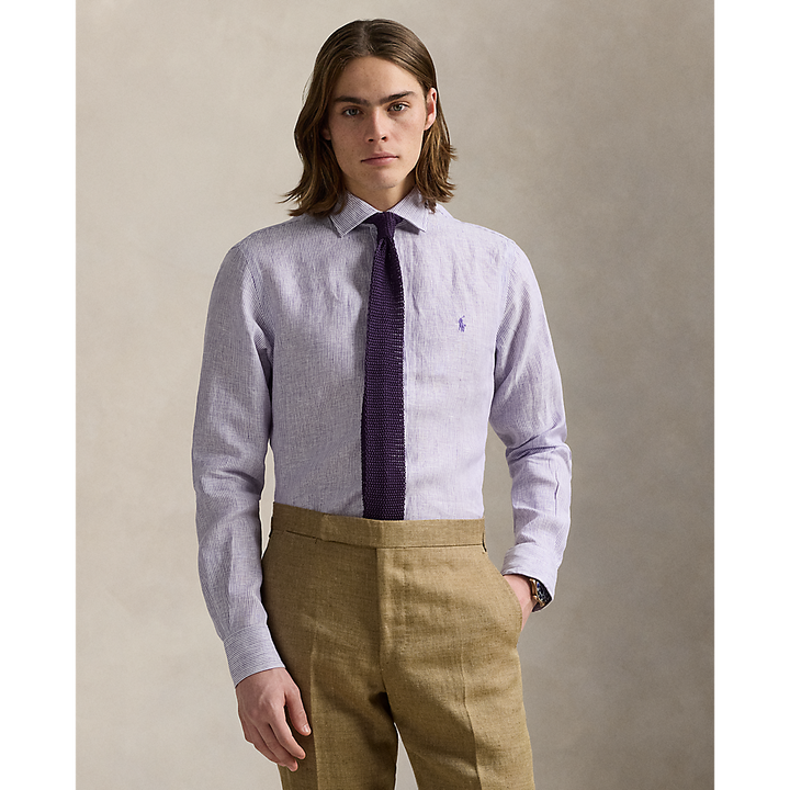 PRL Custom Fit Striped Linen Shirt/Košulja 712969016003