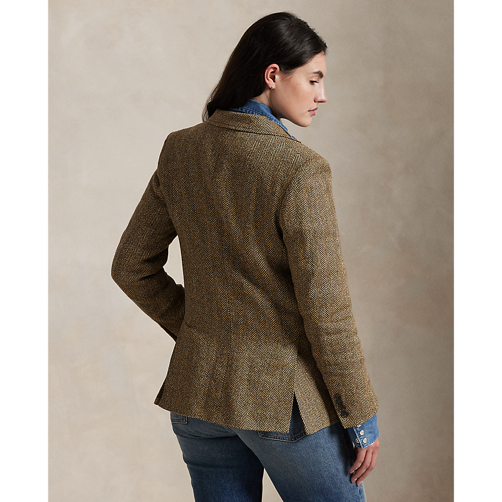 PRL Herringbone Linen-Blend Blazer/Sako 211891070001