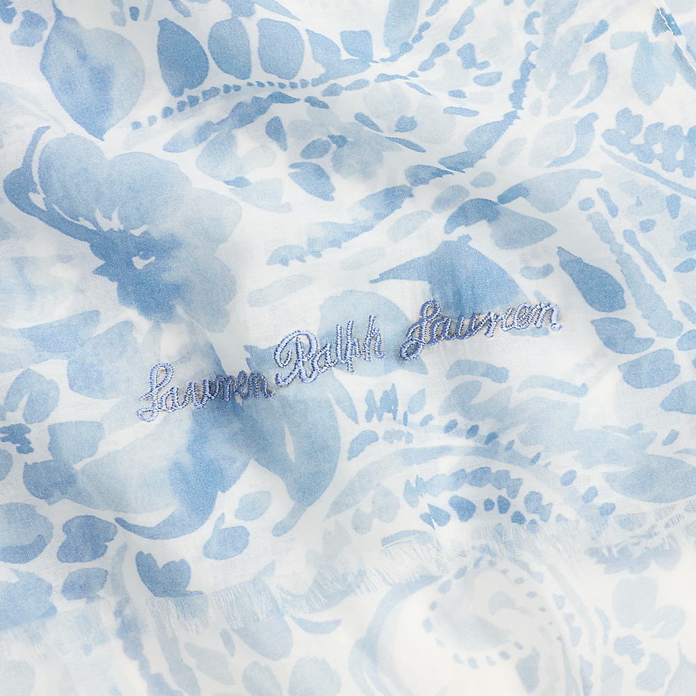LRL Paisley Cotton-Silk Scarf/Šal 454P14382001