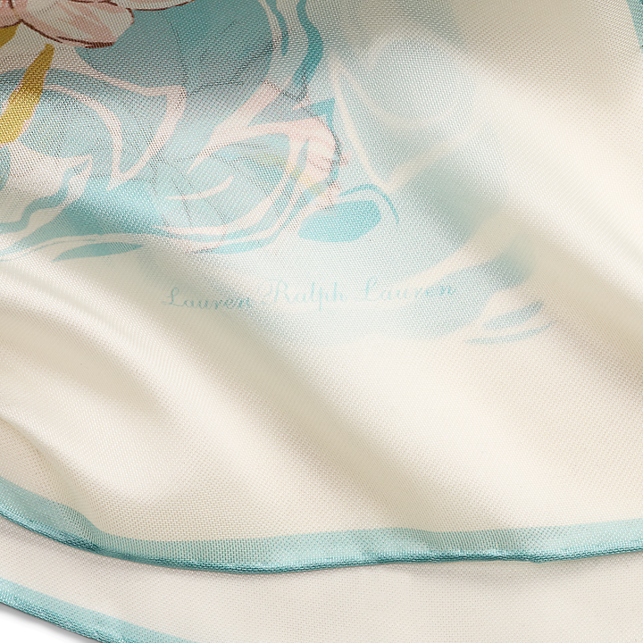 LRL Floral Silk Square Scarf/Marama 454P14383001