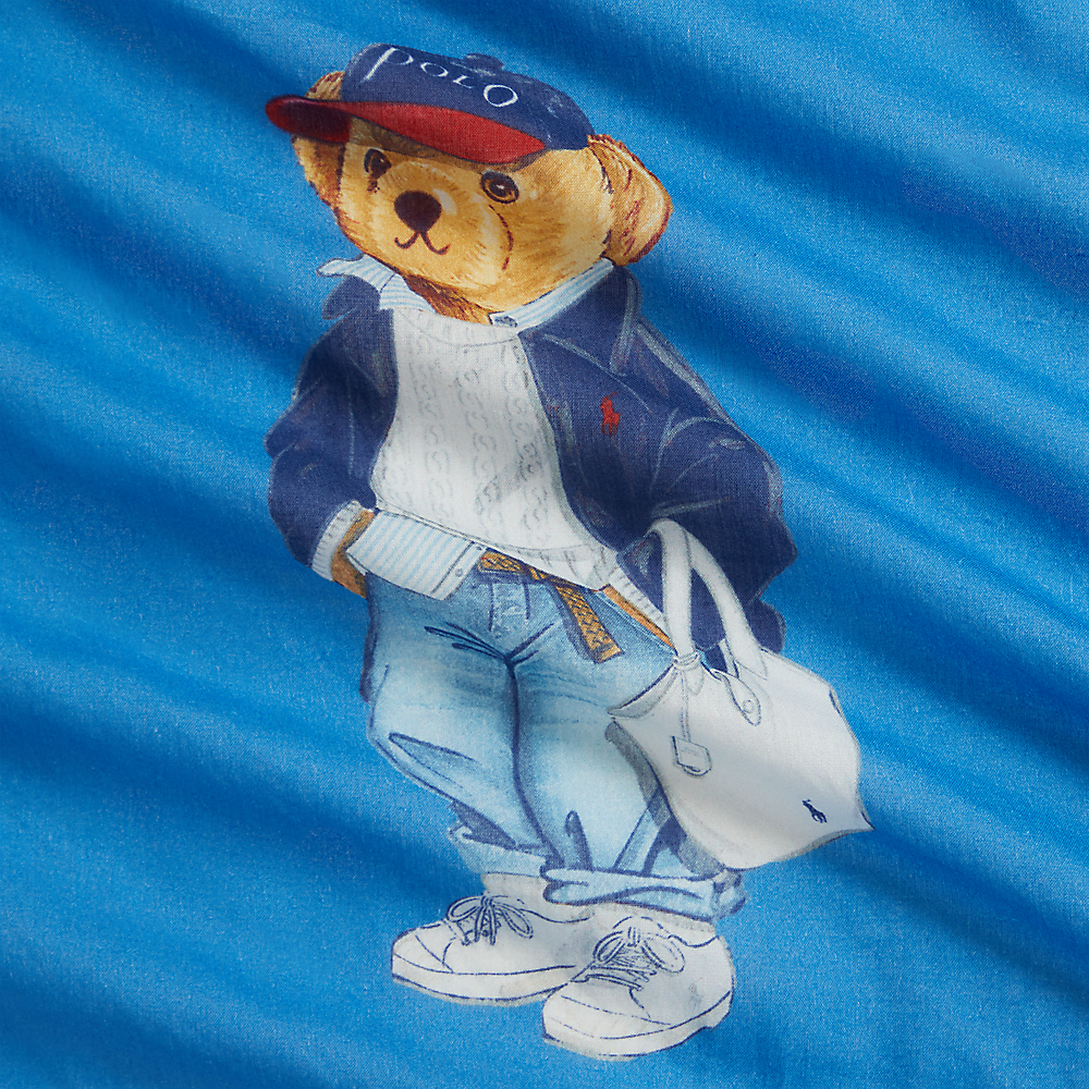 PRL Polo Bear Cotton Square Scarf/Marama 455P10680001