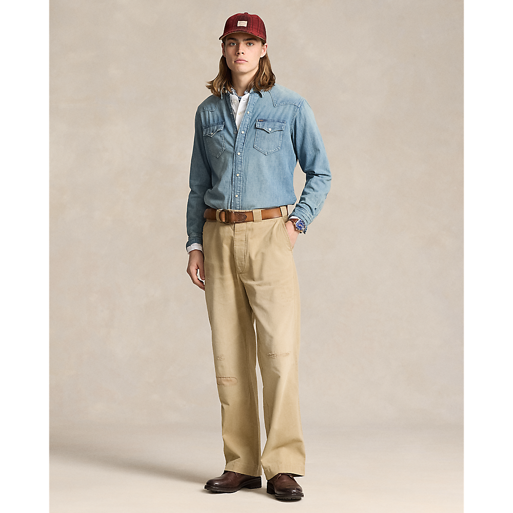 PRL Slub Denim Western Shirt/Košulja 710703936001