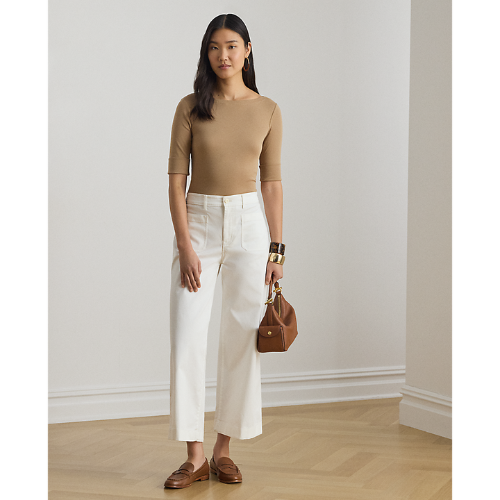 LRL Stretch Cotton Boatneck Tee/Majica 200654963147