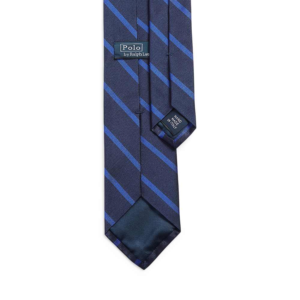 PRL Striped Silk Repp Club Tie/Kravata 712883559005