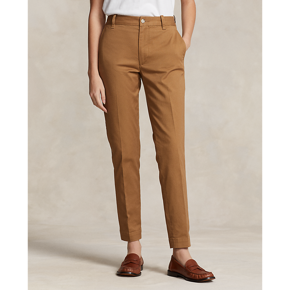 PRL Cropped Slim Fit Twill Chino Trouser/Hlače 211890343004