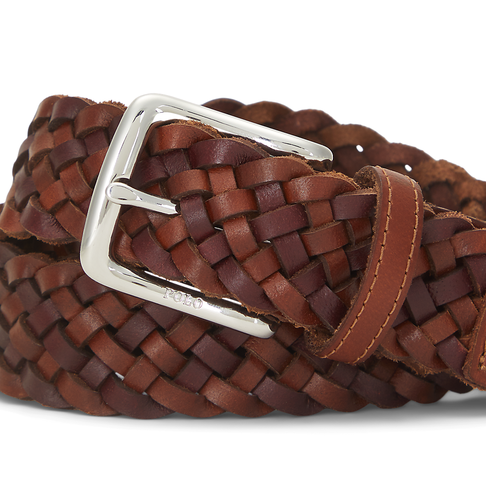 PRL Braided Leather Belt/Remen 405898674002