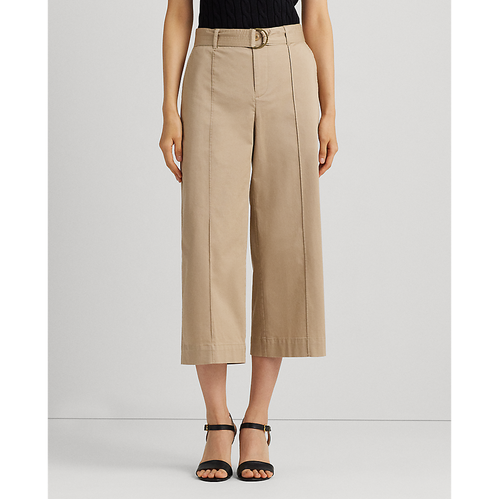 LRL Micro-Sanded Belted Wide-Leg Trouser/Hlače 200876606004