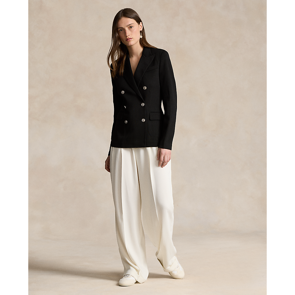 PRL Double-Breasted Knit Blazer/Sako 211910134002