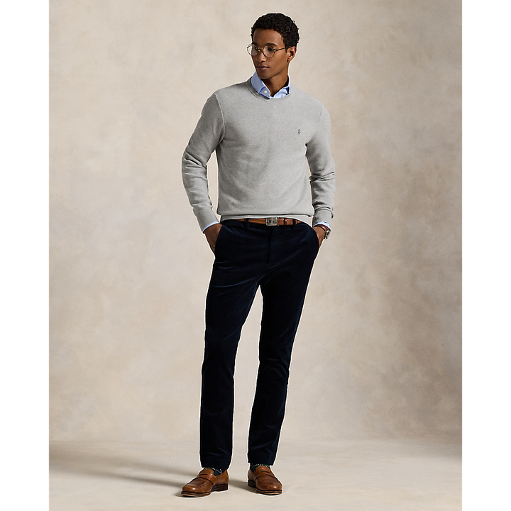 PRL Mesh-Knit Cotton Crewneck Jumper/Pulover 710918163002